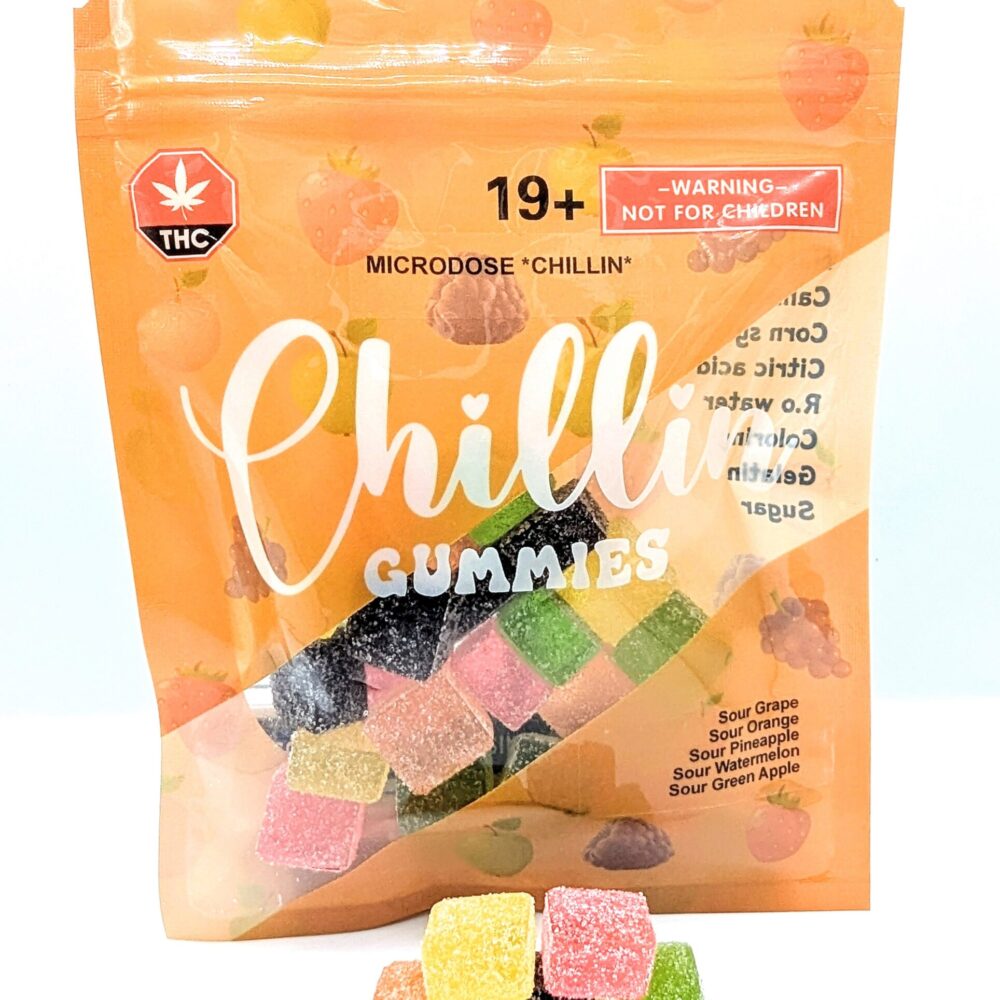 Chillin Gummies Edibles ‘Microdose Chillin’ 200mg THC (20pcs x 10mg)