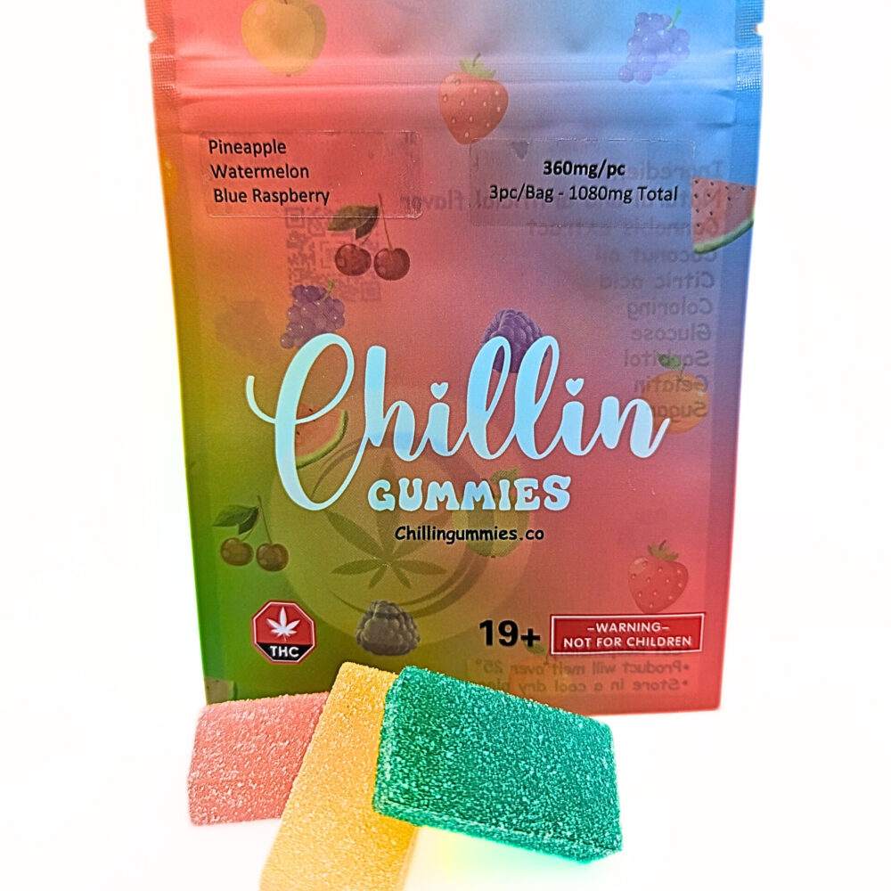 Chillin Gummies ‘Supreme’ 1080mg THC (3pcs x 360mg) – Assorted