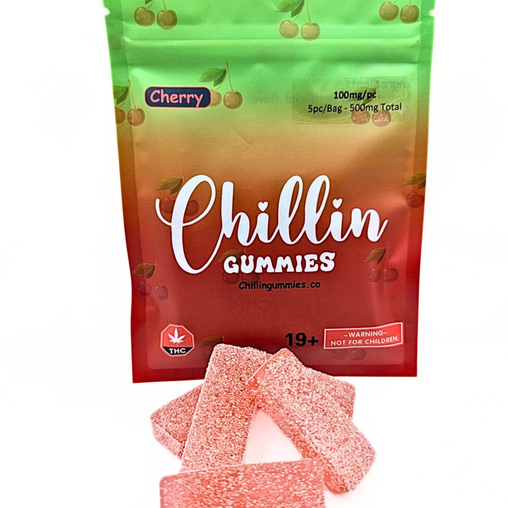 Chillin Gummies 'Extreme' 500mg THC (5pcs x 100mg) - Cherry