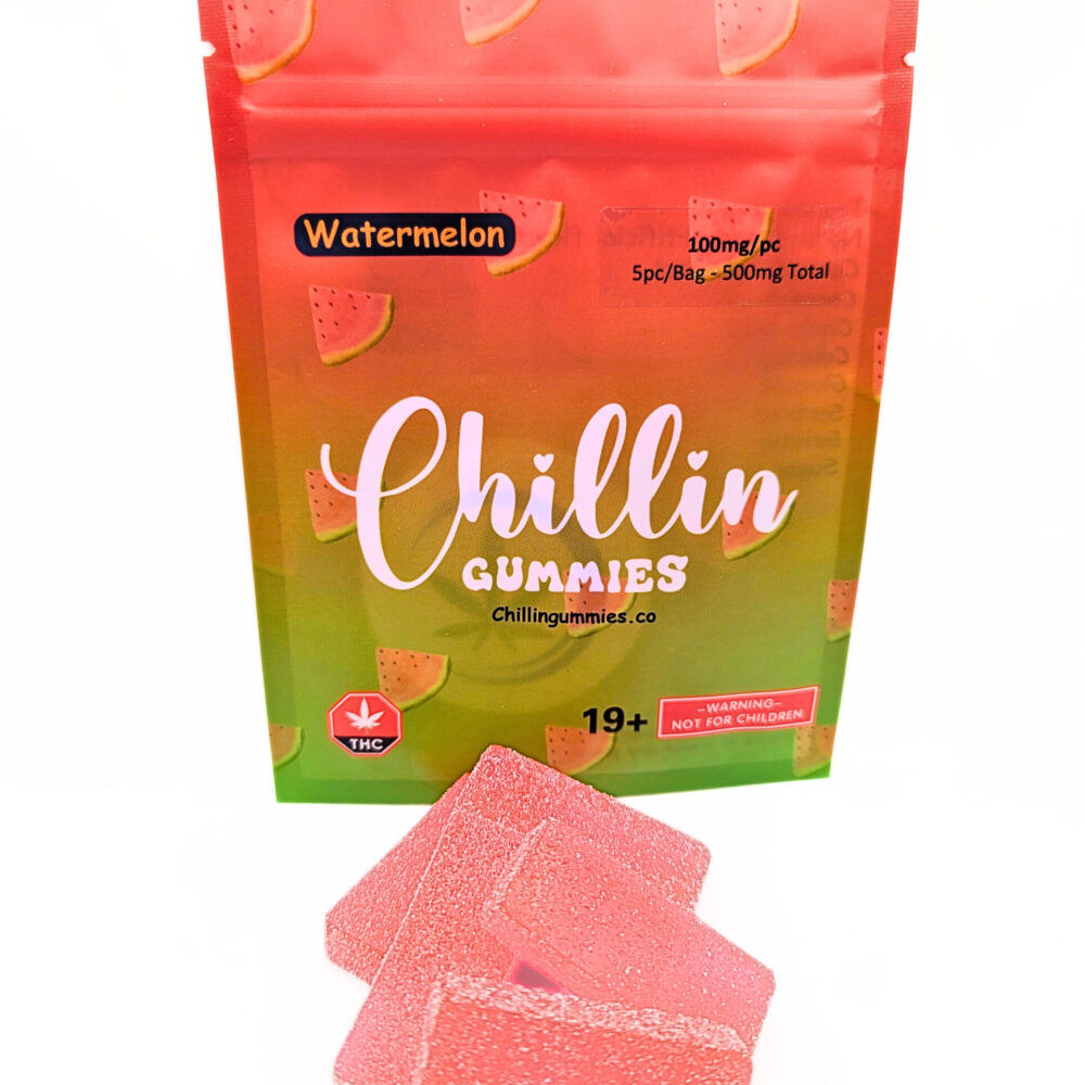 Chillin Gummies 'Extreme' 500mg THC (5pcs x 100mg) - Watermelon